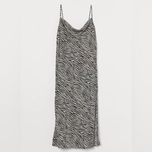 H&M Zebra Slip Dress